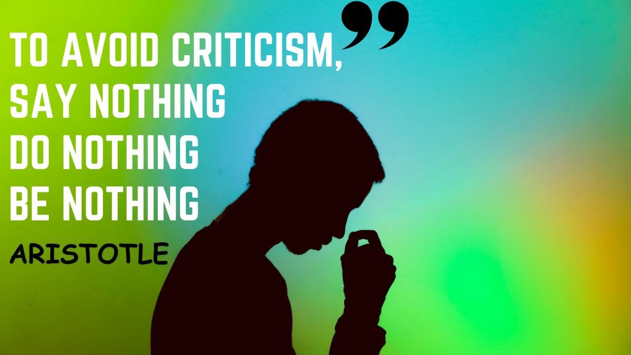Handling criticisms and negative judgment